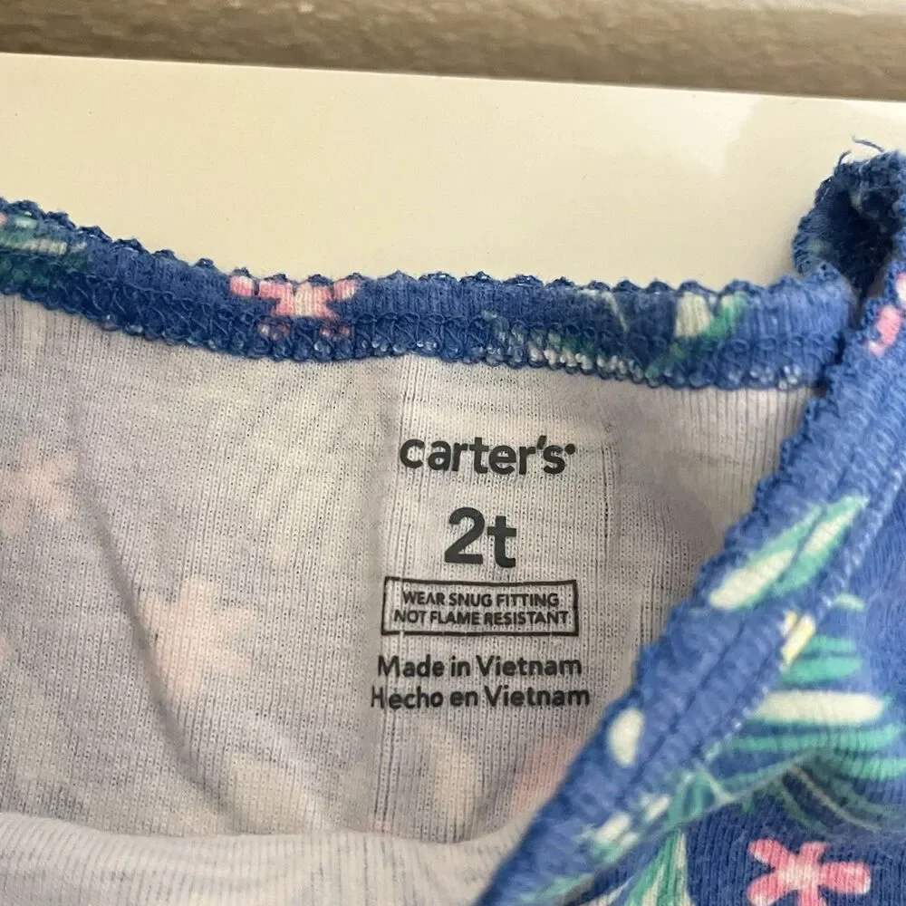 Carter's Gymboree Gap Mermaid Hawaii Pajamas Lot of 7 2-Pc Sets Girls Size 2T